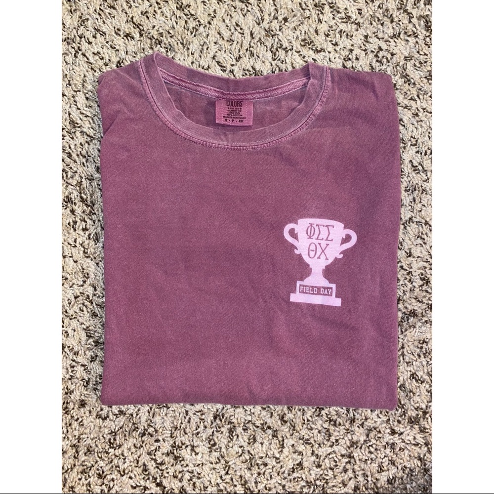 Phi Sigma Sigma Comfort Colors Purple T-shirt
